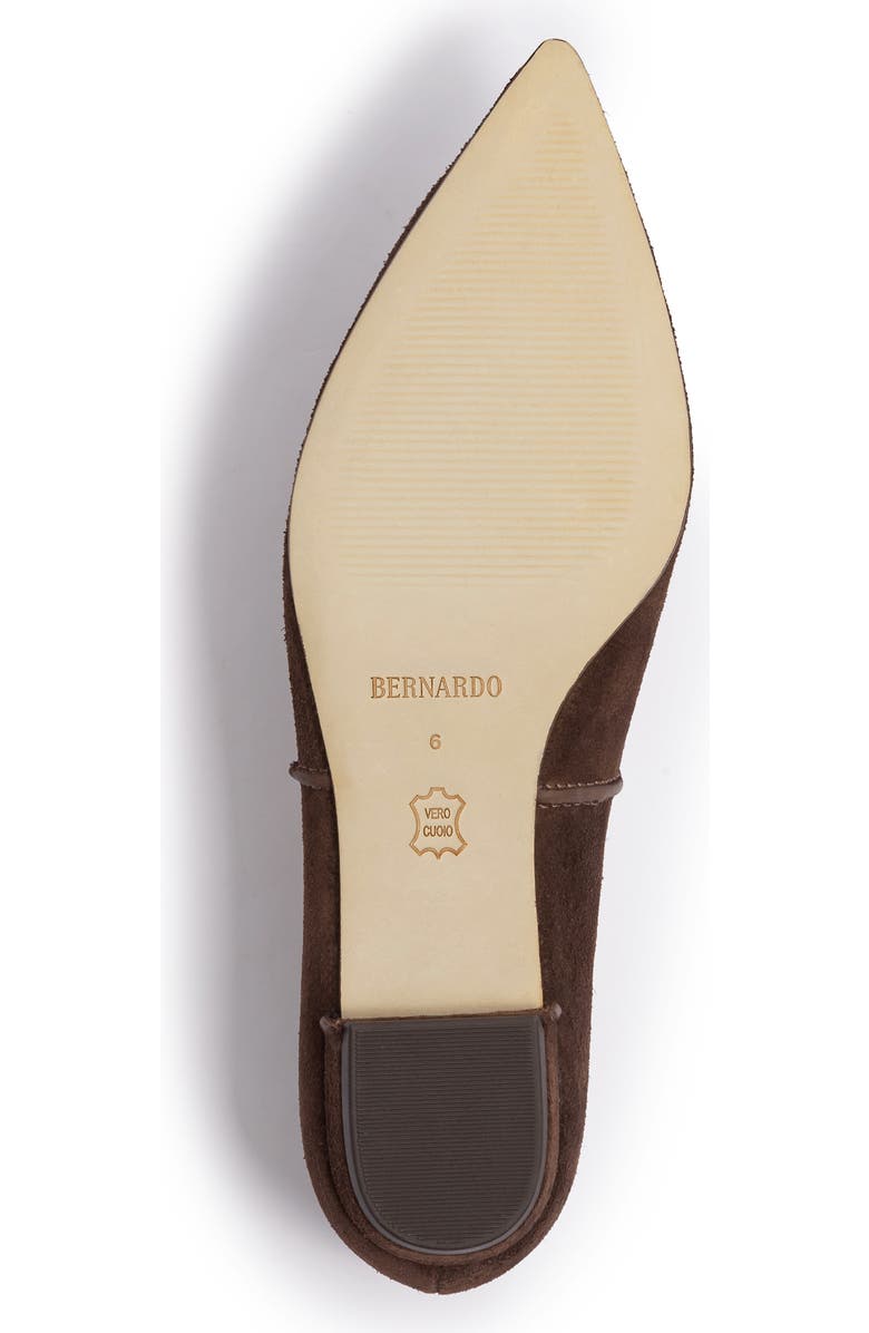 Bernardo Footwear Lana Ballet Flat, Alternate, color, Dark Chocolate