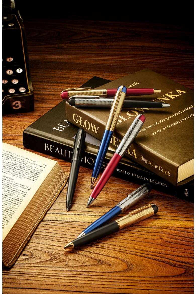 Skyline Rollerball Pen, Alternate, color, Black / Gold