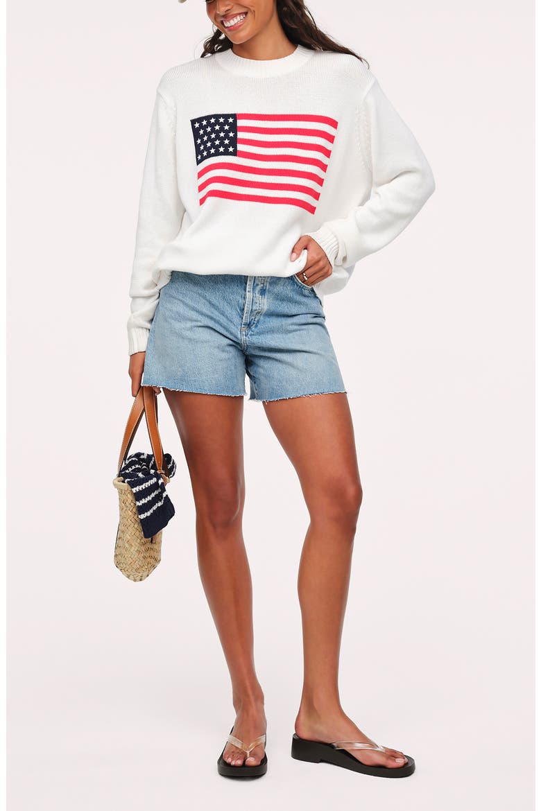 Americana Graphic Sweater, Alternate, color, FLAG