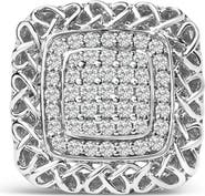 Haus of Brilliance Sterling Silver 1.0 Cttw Diamond Celtic Knot Cocktail Ring