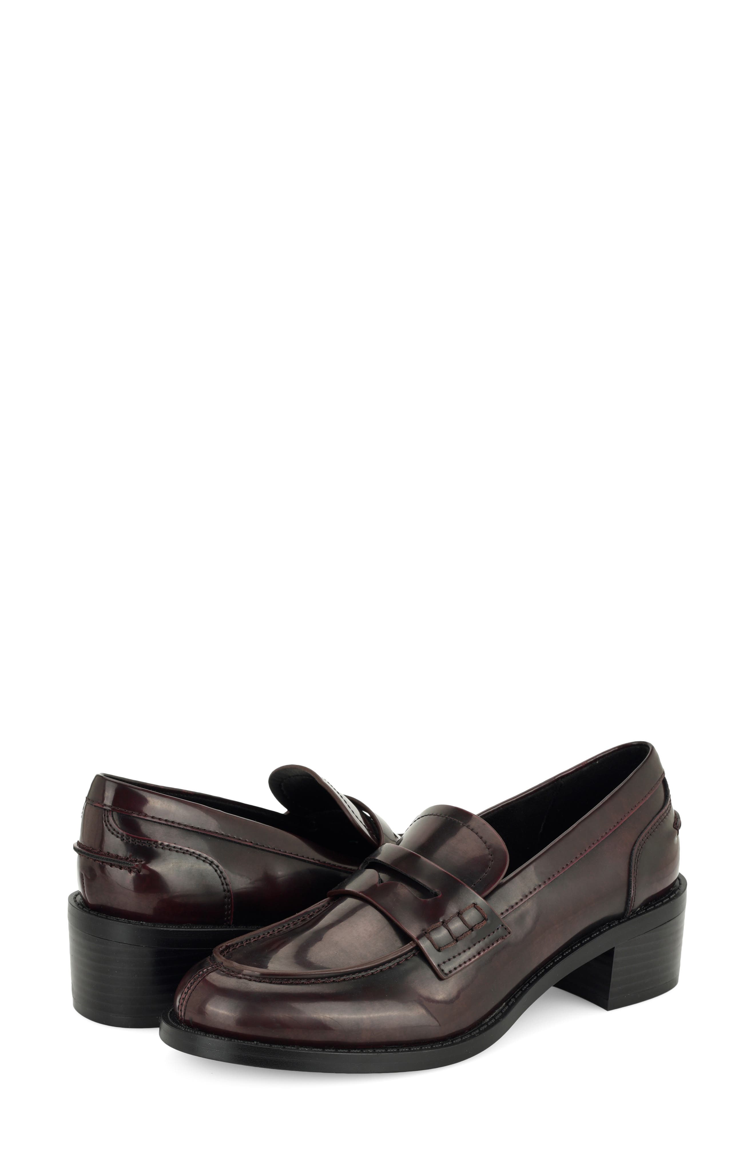 Vandel Loafer, Alternate, color, DARK RED