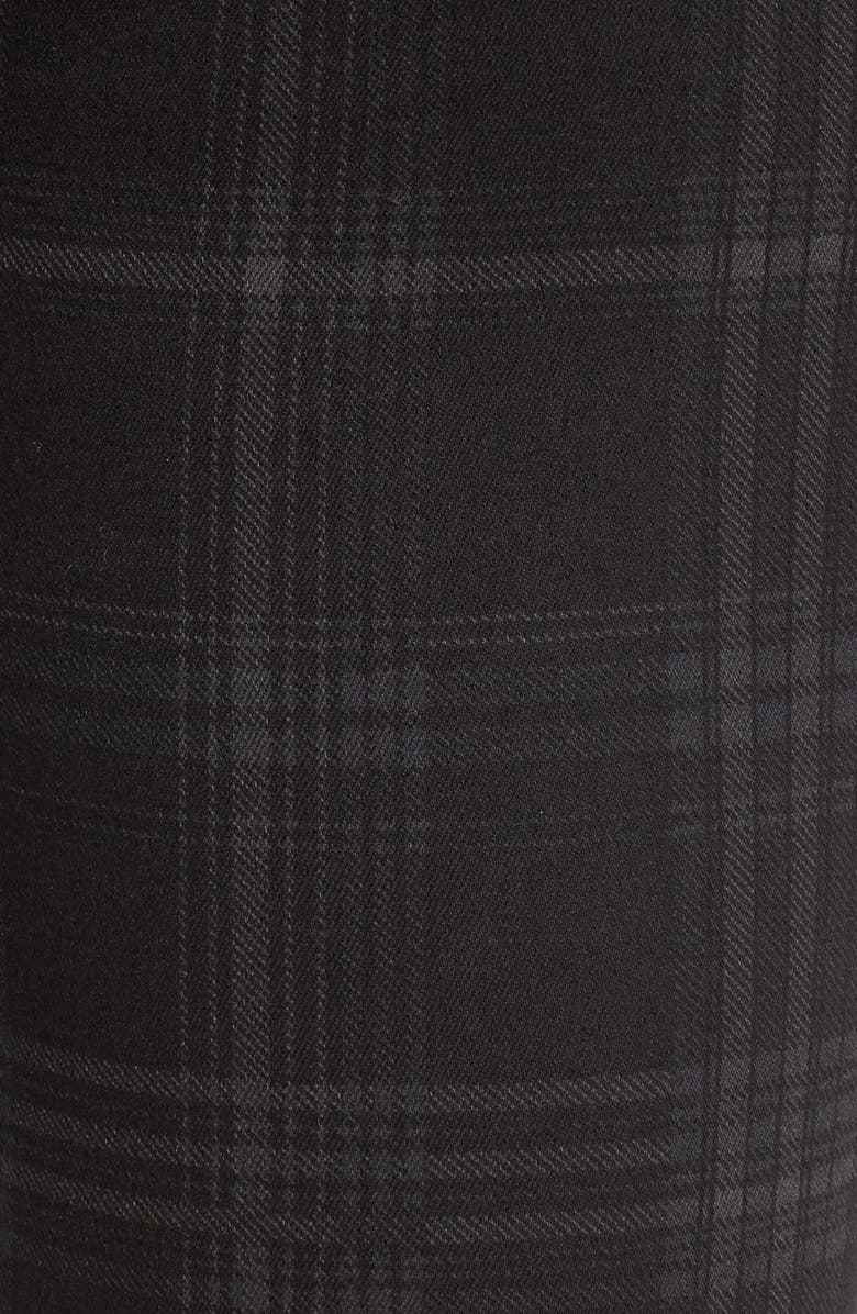 Wit & Wisdom Plaid Stretch Skinny Jeans, Alternate, color, 