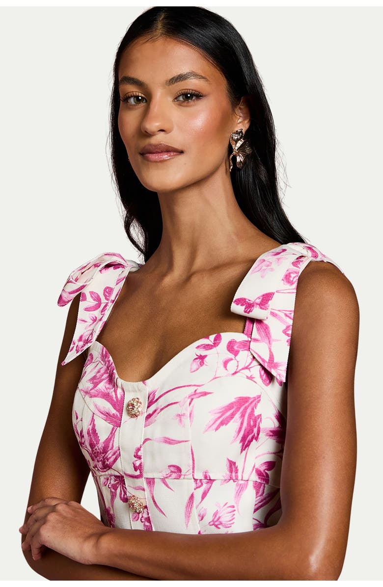 Coast Panelled Fit And Flare Midi Dress, Alternate, color, Ivory
