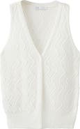 MANGO Open Stitch Sweater Vest