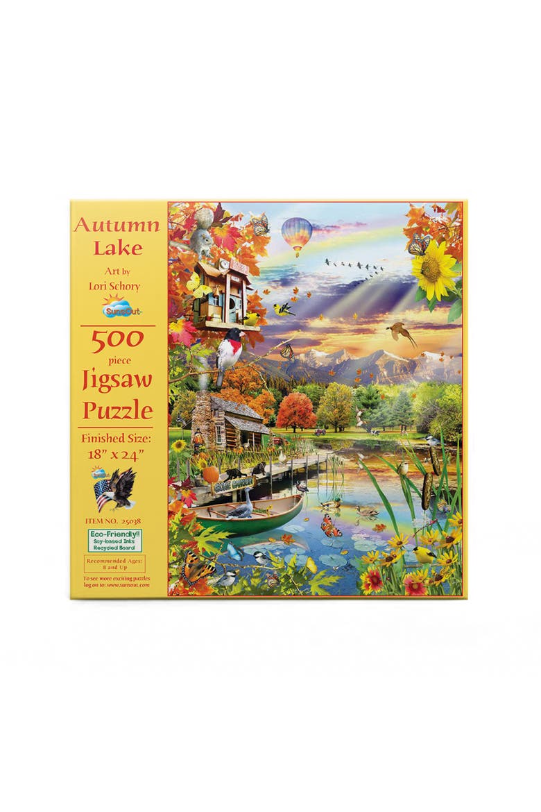 Autumn Lake 500 piece Jigsaw Puzzle for Adults, Alternate, color, Multicolor