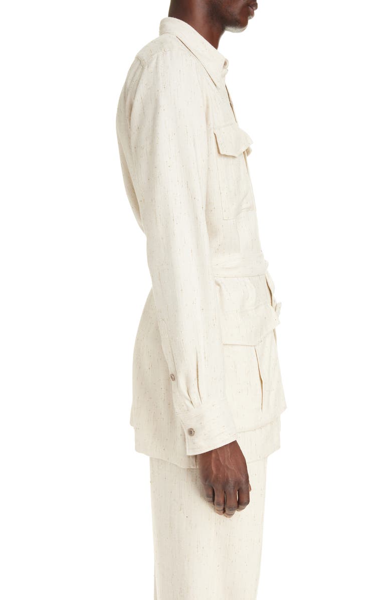 Dries Van Noten Columbia Twill Shirt Jacket, Alternate, color, 