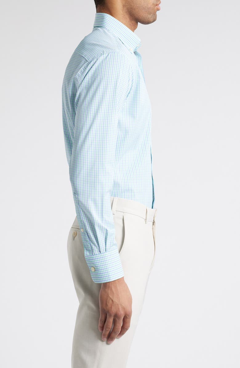 Peter Millar Hamilton Check Performance Button-Down Shirt, Alternate, color,