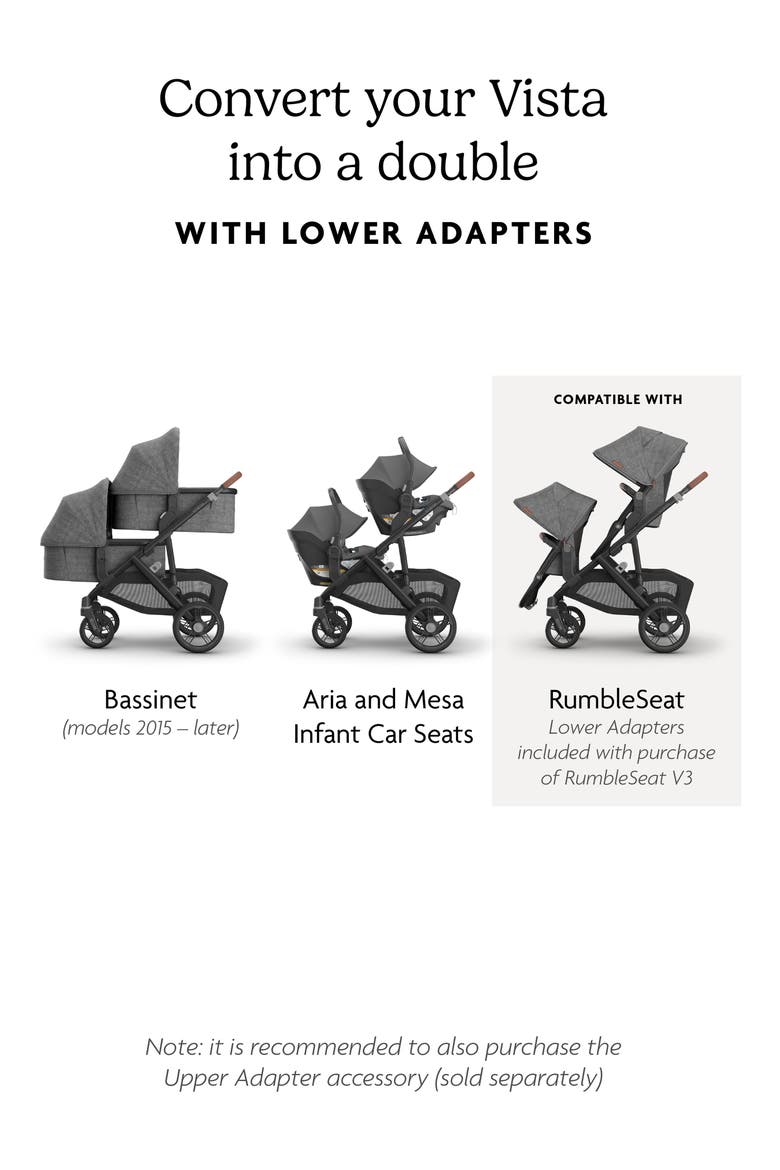 Vista Lower Adapters, Alternate, color, BLACK