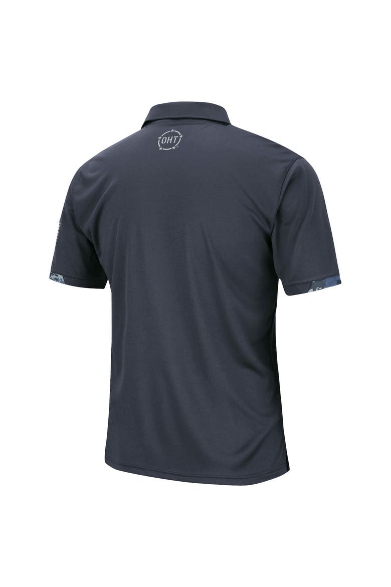 Men's Colosseum Charcoal Michigan Wolverines Big & Tall OHT Military Appreciation Digital Camo Polo, Alternate, color, Charcoal
