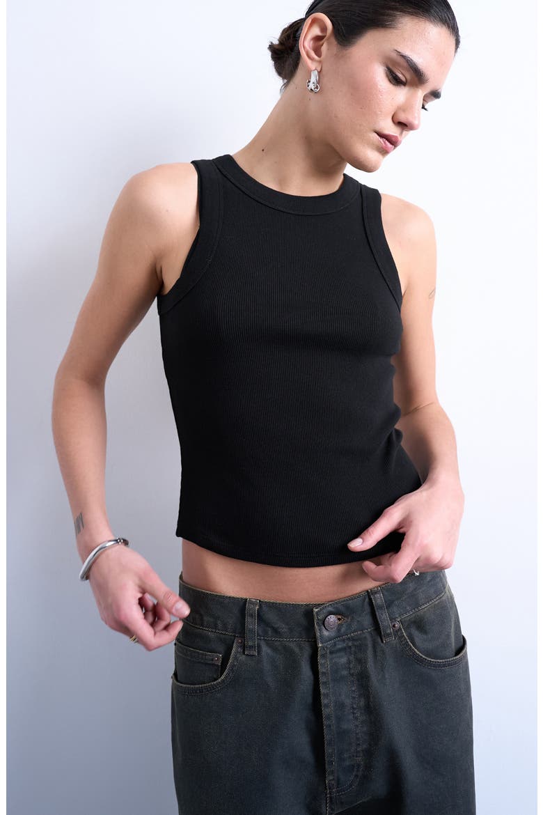 Rib Tank, Main, color, BLACK