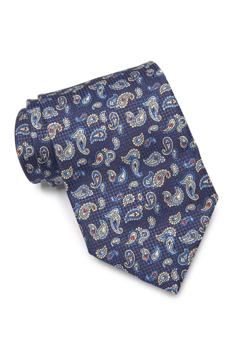 Eton Paisley Silk Tie, Main, color,