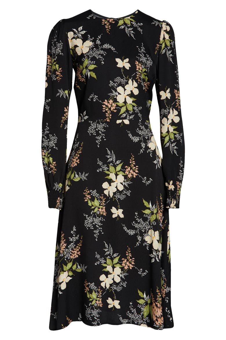 Kellan Floral Long Sleeve Dress, Alternate, color, ISABELLA