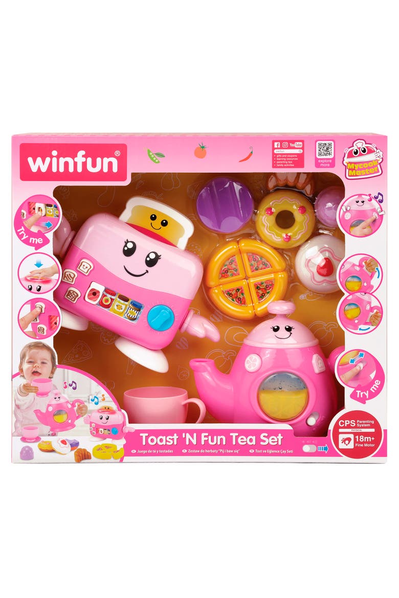 Mycook Master Toast 'N Fun Tea Set, Pink, Lights & Sounds, Kids, Alternate, color, Multicolored