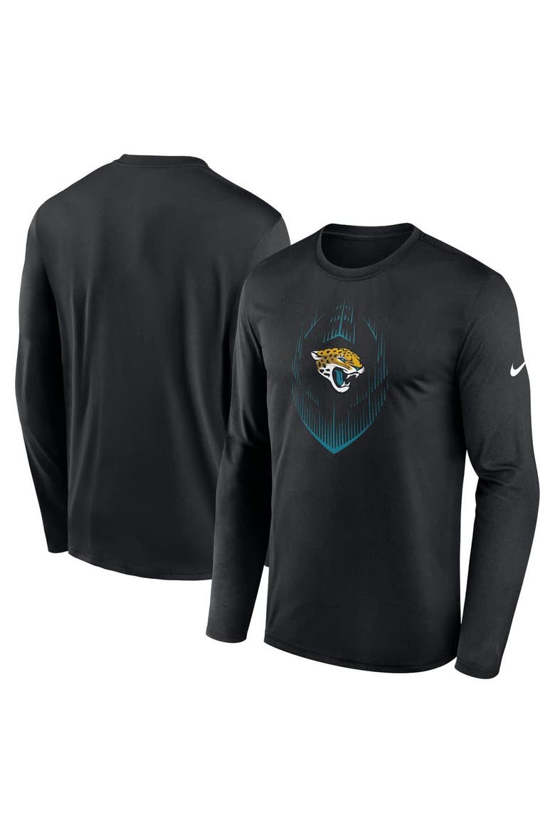 Men's Nike Black Jacksonville Jaguars Legend Icon Long Sleeve T-Shirt, Main, color, Black
