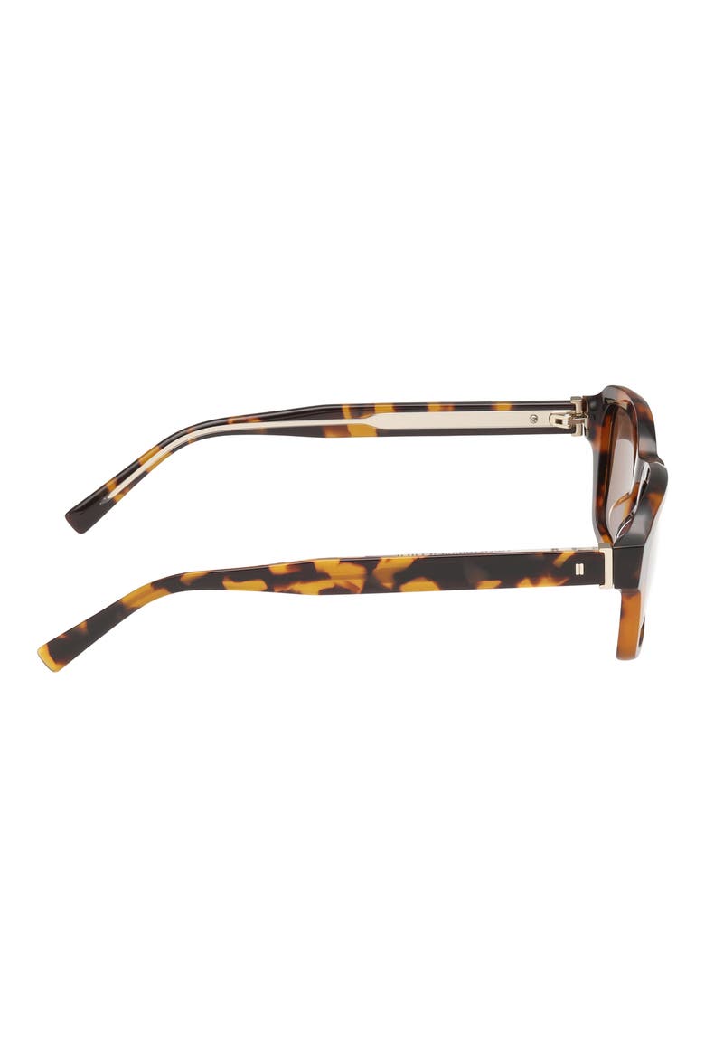 51mm Round Sunglasses, Alternate, color, DARK HAVANA / BROWN LENS