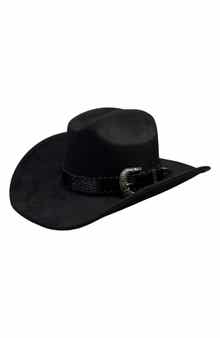 Faux Suede Cowboy Hat