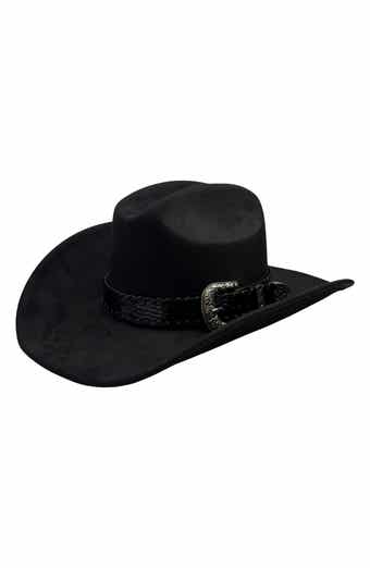 Faux Suede Cowboy Hat