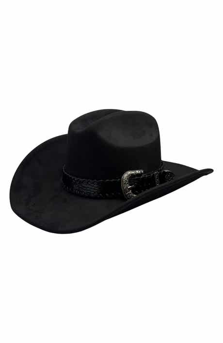 Faux Suede Cowboy Hat