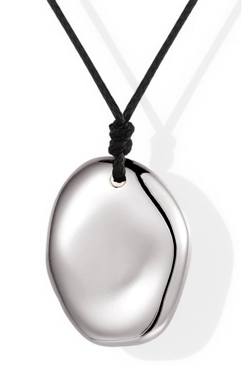 Touchstone Necklace, Main, color, Silver