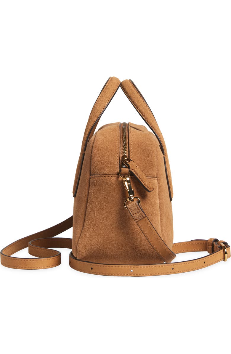 Madewell Medium Suede Crossbody Bag, Alternate, color, Tawny Khaki