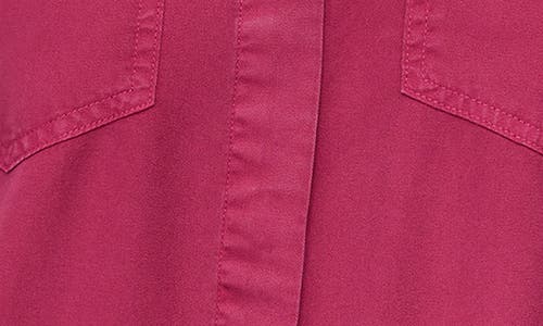 Dkny Jeans Tencel® Lyocell Chambray Button-up Shirt In Pink