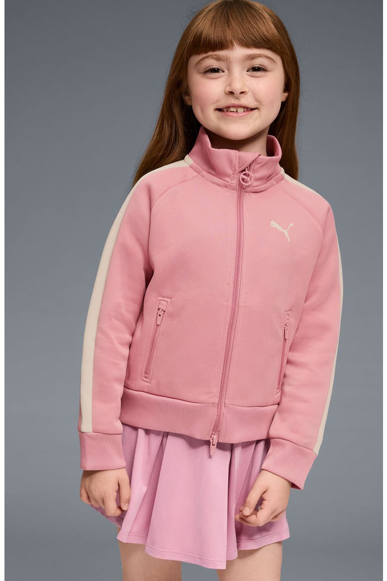 Kids' T7 Foundations Piqué Track Jacket, Alternate, color, BEYOND PINK