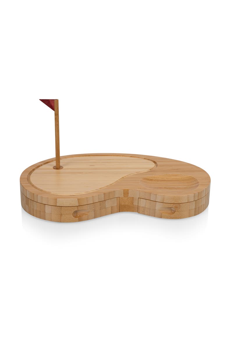 Sand Trap Golf Cheese Cutting Board & Tools Set, Alternate, color, Bamboo