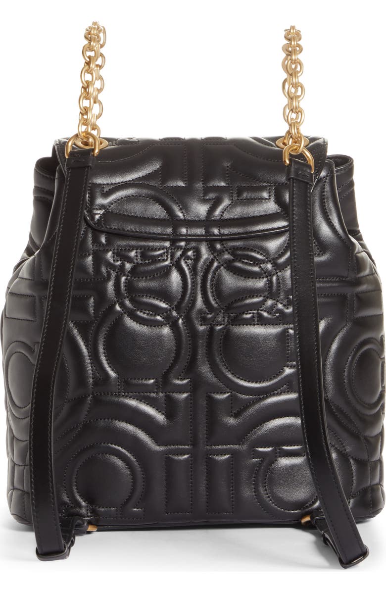 FERRAGAMO Salvatore Ferragamo Quilted Gancio Leather Backpack, Alternate, color,