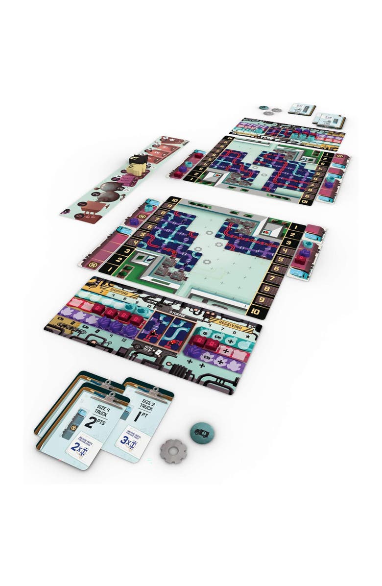 Capstone Games Curious Cargo Strategy Board Game, 2 Players, Alternate, color, Multicolored