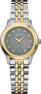 Balmain Beleganza Diamond & Mother-of-Pearl Bracelet Watch, 27.5mm