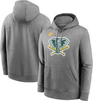 Nike Men's Nike Heather Gray Athletics Cooperstown Collection Logo Club Pullover Hoodie