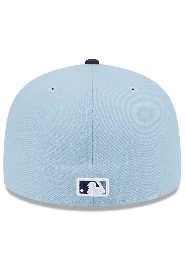 Men's New Era Light Blue/Navy Washington Nationals 2025 City Connect 59FIFTY Fitted Hat, Alternate, color, Light Blue