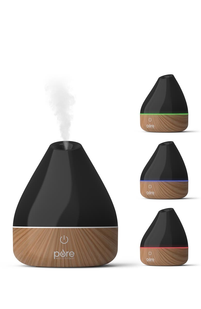 PURE ENRICHMENT PureSpa Natural Essential Oil Diffuser - Black, Main, color,