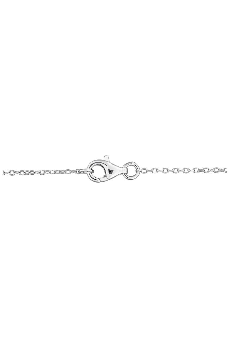 Sterling Silver Amethyst & Diamond Station Necklace, Alternate, color, RED