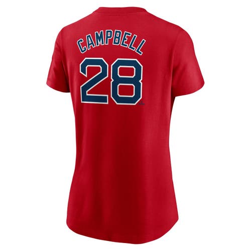 Nike Kristian Campbell Red Boston Red Sox Fuse Name & Number T-shirt