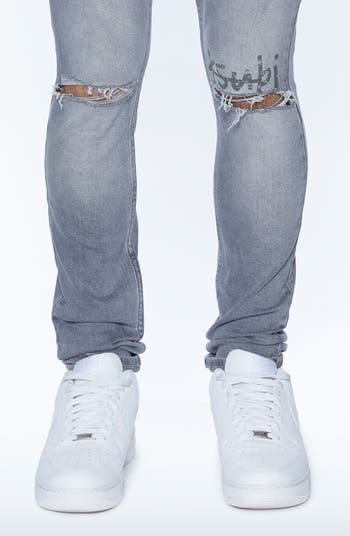 Van Winkle Thrifted Ripped Skinny Jeans