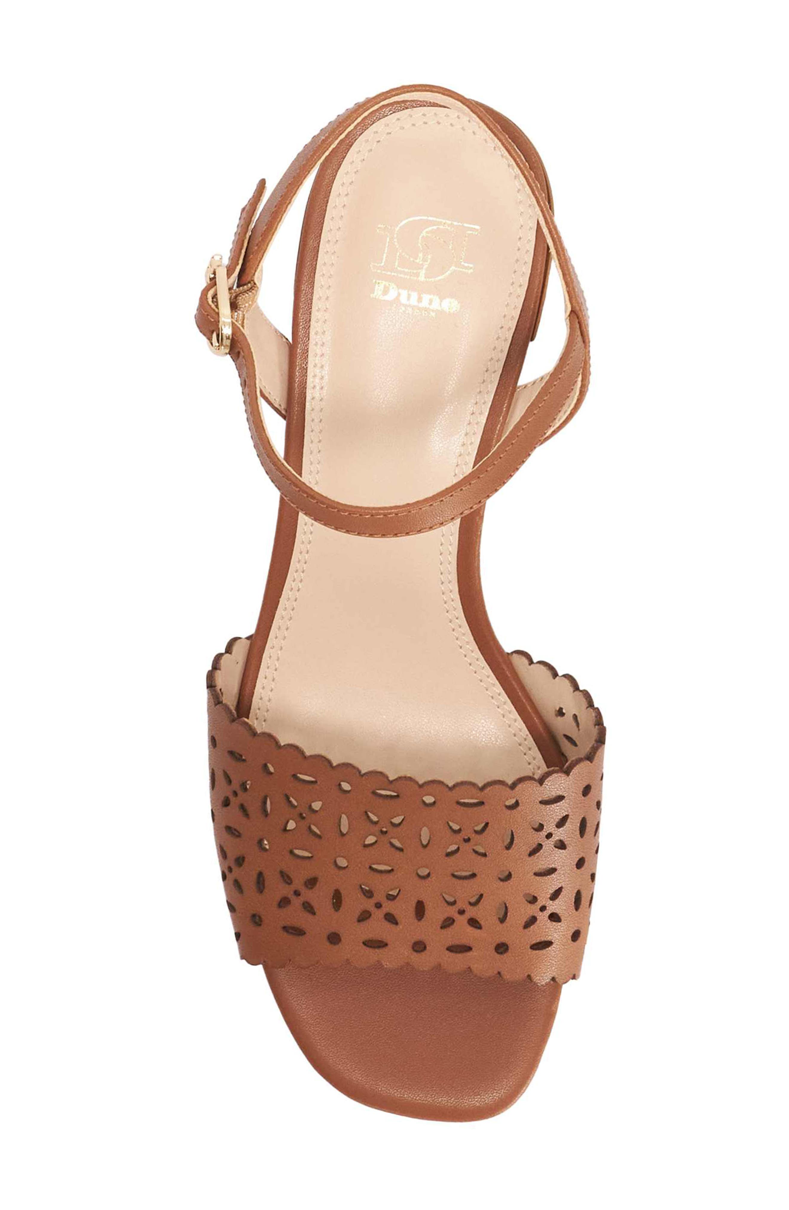 Dune London Josephina Leather Sandal, Alternate, color, Tan