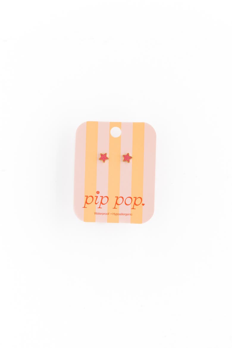 Starfish Stud Earrings, Alternate, color, Pink