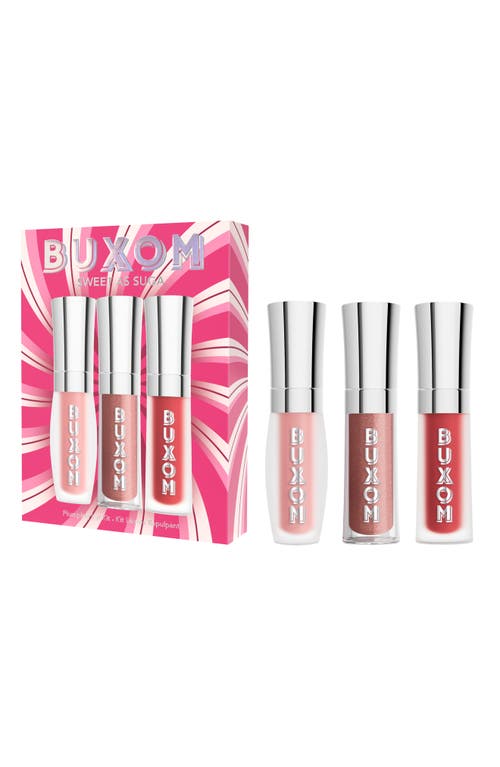 Buxom Sweet As Suga 3-piece Plumping Lip Kit $45 Value In Transparent