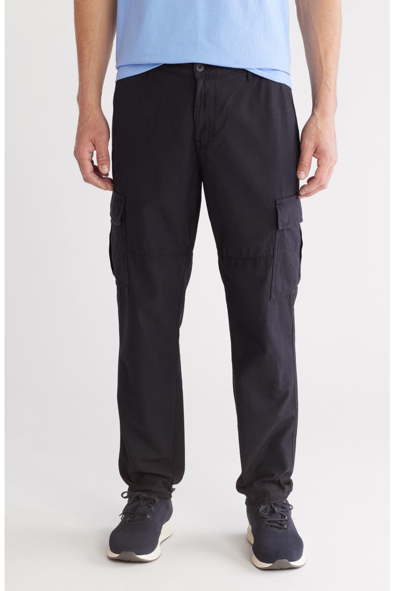 Relaxed Tapered Cargo Pants, Main, color, SULFUR PURE BLACK