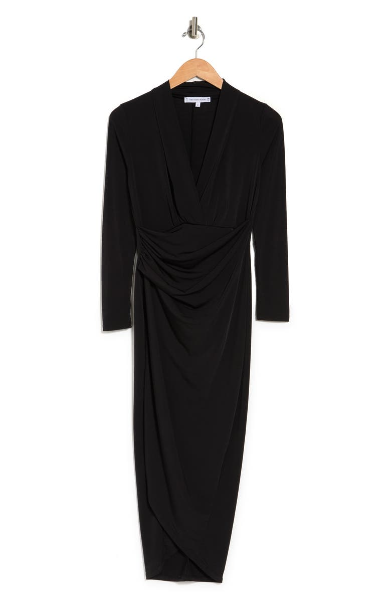 VANITY ROOM Long Sleeve Asymmetrical Dress, Alternate, color,