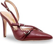 CHASE AND CHLOE Buckle Bands Slingback Pump