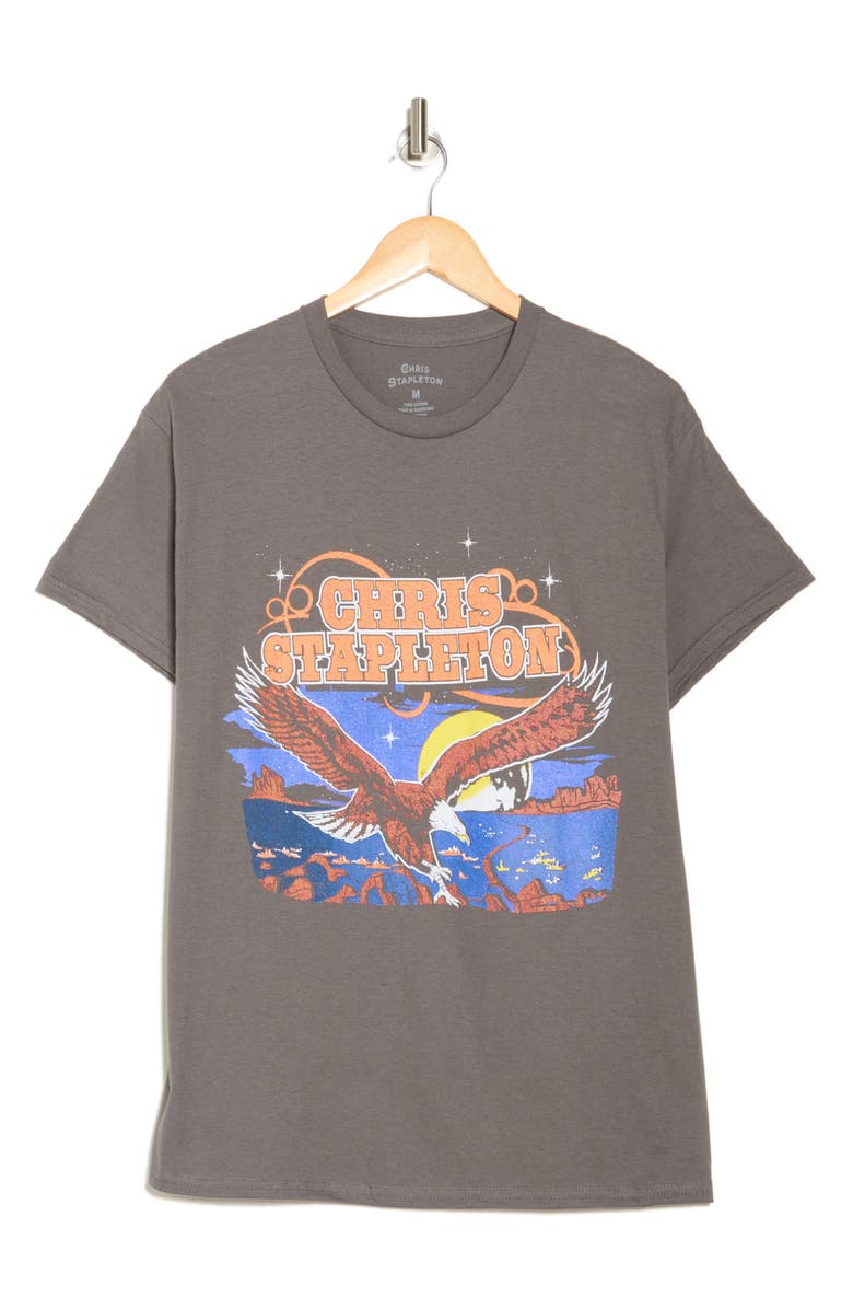 Merch Traffic Chris Stapleton Eagle Logo Cotton Graphic T-Shirt, Alternate, color, 