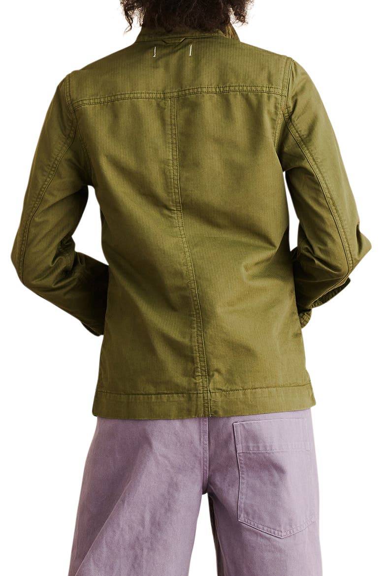 Herringbone Work Jacket, Alternate, color, ARMY OLIVE