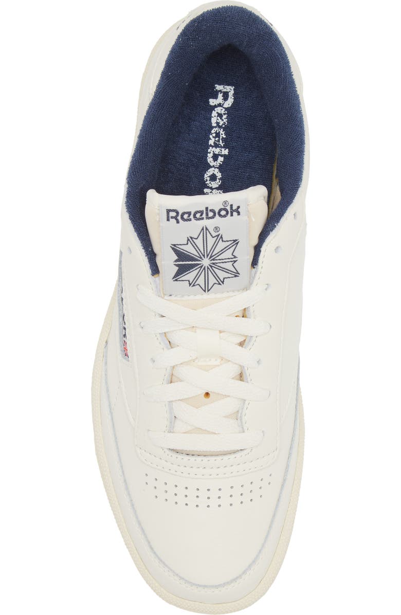 Reebok Club C Vintage Sneaker, Alternate, color, Chalk/ Alabaster/ Vector Navy