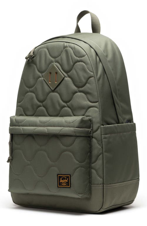 Herschel Supply Co . Heritage Quilted Backpack In Black
