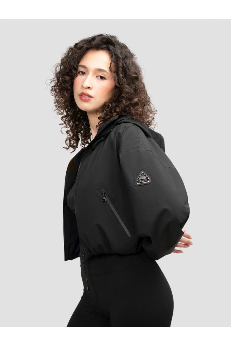 Orpheus Cropped Jacket, Alternate, color, Black