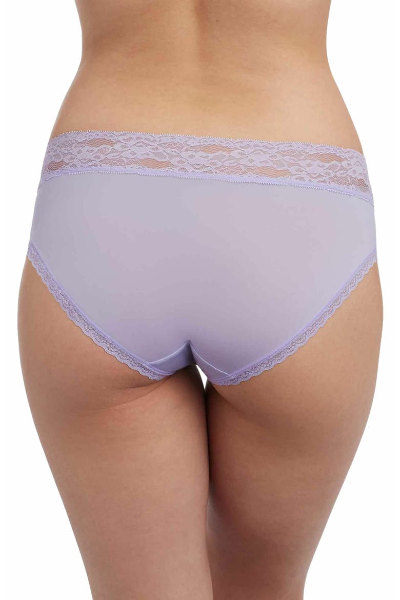 Goddess Lace Trim Hipster, Alternate, color, Ice Purple