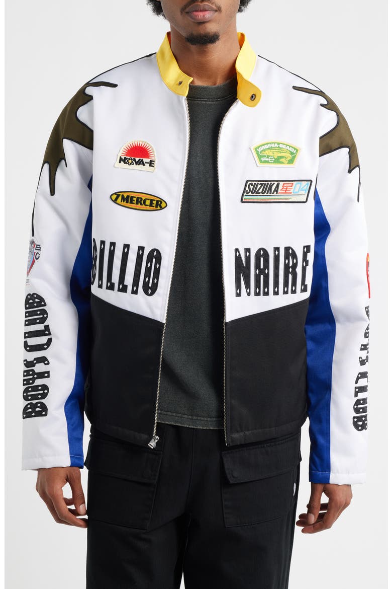 Mercer Motorcycle Jacket, Main, color, WHITE
