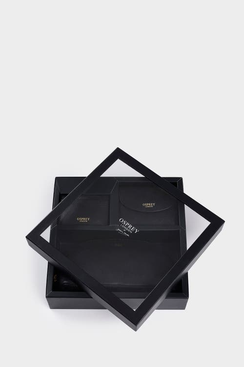 Osprey London The Tilly Leather Weekend Gift Set In Black